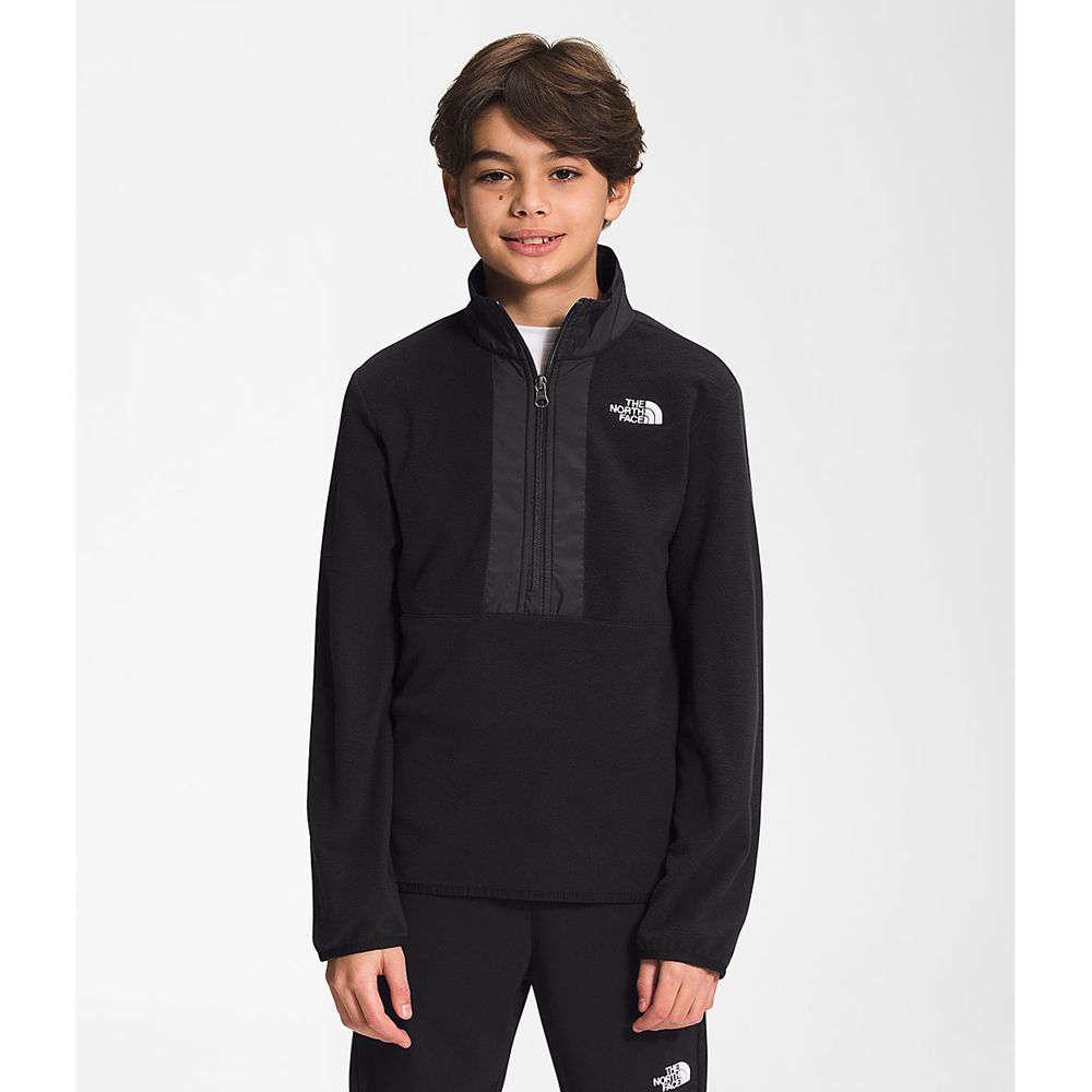 The North Face Pullover Youth Australia - The North Face Glacier ¼ Zip Black (YAC-216380)